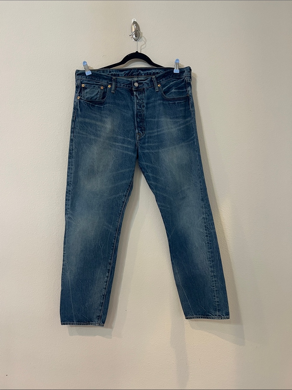 Levi’s 501 CT Jeans Men’s 36x30 Blue Medium Wash Button Fly Tapered Leg Denim